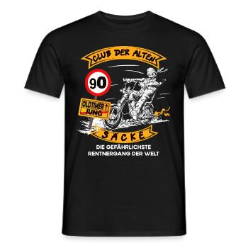Geburtstag Alten Säcke lustiges Biker & Motorrad - Männer T-Shirt - Schwarz - Vorne - AI Model Male 178 light (178cm)