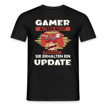 Gamer altern nicht 60 Jahre Geburtstag Gaming - Männer T-Shirt - Schwarz - Vorne - AI Model Male 178 light (178cm)