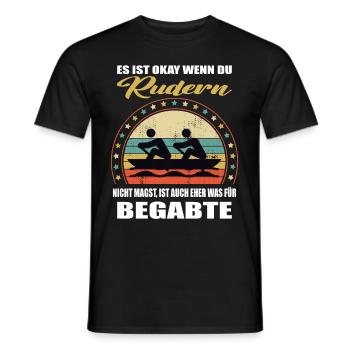 Lustiger Spruch für den Ruderer Mann & Frau Rudern - Männer T-Shirt - Schwarz - Vorne - AI Model Male 178 light (178cm)