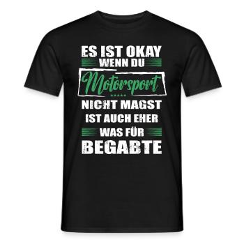 Spruch Motorsport Mann & Frau & Kinder - Männer T-Shirt - Schwarz - Vorne - AI Model Male 178 light (178cm)
