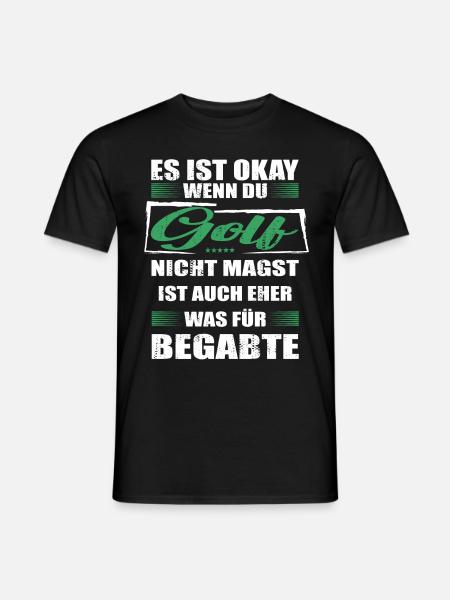 Spruch golf Mann & Frau & Kinder - Männer T-Shirt - Schwarz