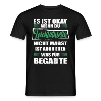 Spruch leichtathletik Mann & Frau & Kinder - Männer T-Shirt - Schwarz - Vorne - AI Model Male 178 light (178cm)