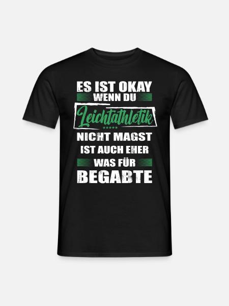 Spruch leichtathletik Mann & Frau & Kinder - Männer T-Shirt - Schwarz