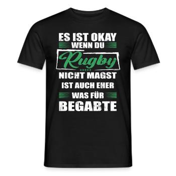 Spruch rugby Mann & Frau & Kinder - Männer T-Shirt - Schwarz - Vorne - AI Model Male 178 light (178cm)