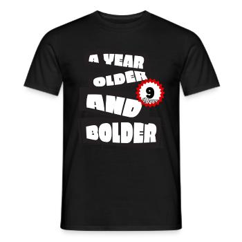 A Year older funny 9 year old Birthday Geburtstag - Männer T-Shirt - Schwarz - Vorne - AI Model Male 178 light (178cm)