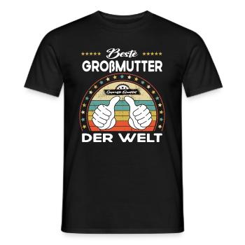Beste großmutter der Welt - Männer T-Shirt - Schwarz - Vorne - AI Model Male 178 light (178cm)