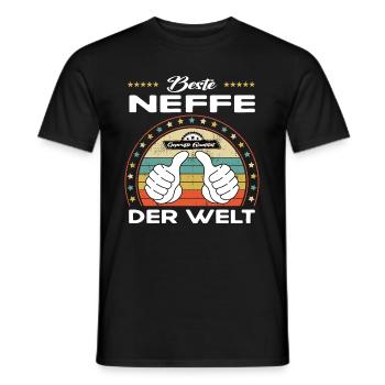Bester neffe der Welt - Männer T-Shirt - Schwarz - Vorne - AI Model Male 178 light (178cm)