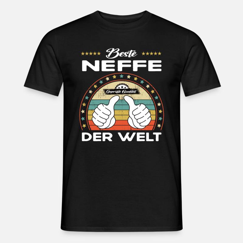 Bester neffe der Welt - Männer T-Shirt - Schwarz