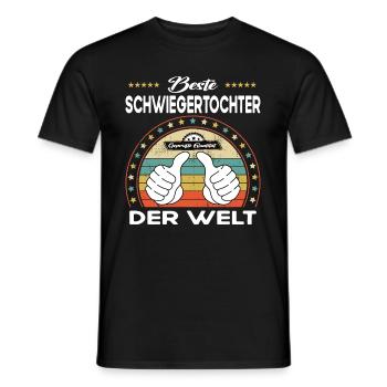 Beste schwiegertochter der Welt - Männer T-Shirt - Schwarz - Vorne - AI Model Male 178 light (178cm)