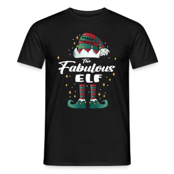 fabulous Elf funny Family Christmas Weihnachten - Männer T-Shirt - Schwarz - Vorne - AI Model Male 178 light (178cm)