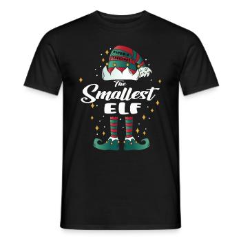 plus petit elfe drôle famille Noël Noël - T-shirt homme - noir - Devant - AI Model Male 178 light (178cm)