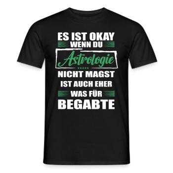 Astrologie Lustiger Spruch für Mann & Frau - Männer T-Shirt - Schwarz - Vorne - AI Model Male 178 light (178cm)