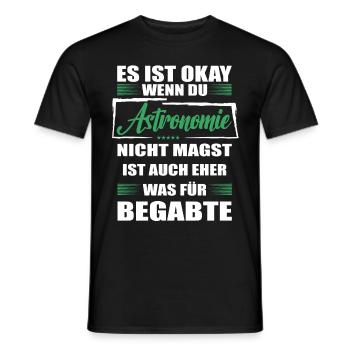 Astronomie Lustiger Spruch für Mann & Frau - Männer T-Shirt - Schwarz - Vorne - AI Model Male 178 light (178cm)