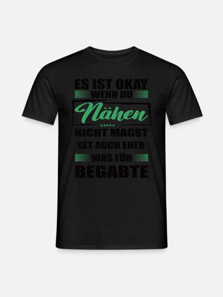 Nähen Lustiger Spruch für Mann & Frau - Männer T-Shirt - Schwarz
