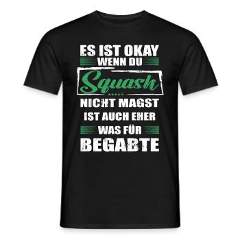 Squash Lustiger Spruch für Mann & Frau - Männer T-Shirt - Schwarz - Vorne - AI Model Male 178 light (178cm)