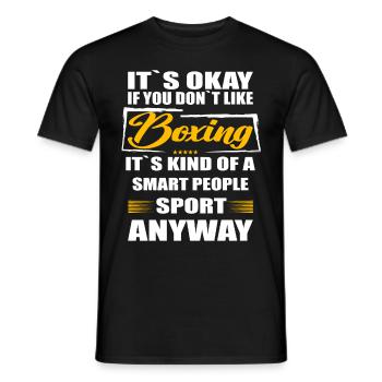 It's Okay If You Don't Like boxing - Men's T-Shirt - black - Front - AI Model Male 178 light (178cm)