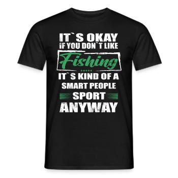 Ce n’est pas grave si vous n’aimez pas la pêche - T-shirt homme - noir - Devant - AI Model Male 178 light (178cm)