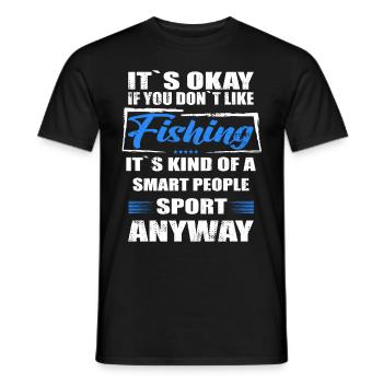 Ce n’est pas grave si vous n’aimez pas la pêche - T-shirt homme - noir - Devant - AI Model Male 178 light (178cm)
