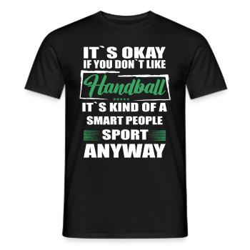 Ce n’est pas grave si vous n’aimez pas le handball - T-shirt homme - noir - Devant - AI Model Male 178 light (178cm)
