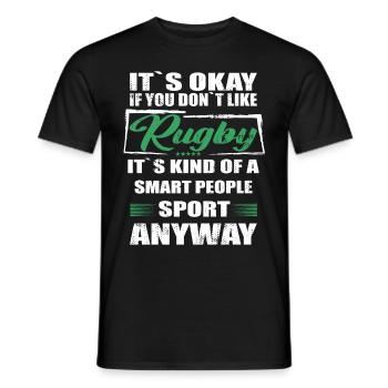 Ce n’est pas grave si vous n’aimez pas le rugby - T-shirt homme - noir - Devant - AI Model Male 178 light (178cm)