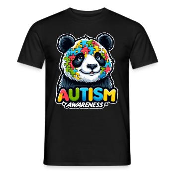 Autism Awareness puzzles piece - Männer T-Shirt - Schwarz - Vorne - AI Model Male 178 light (178cm)