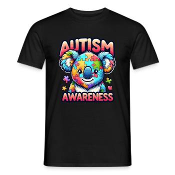 Autism Awareness puzzles piece - Männer T-Shirt - Schwarz - Vorne - AI Model Male 178 light (178cm)
