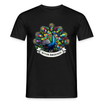 Autism Awareness puzzles piece - Männer T-Shirt - Schwarz - Vorne - AI Model Male 178 light (178cm)