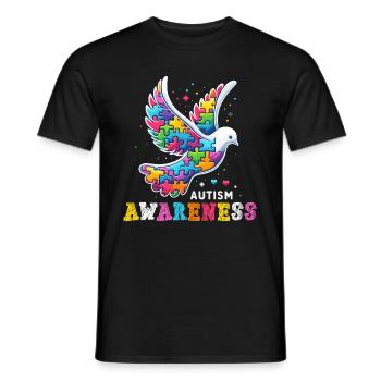 Autism Awareness puzzles piece - Männer T-Shirt - Schwarz - Vorne - AI Model Male 178 light (178cm)