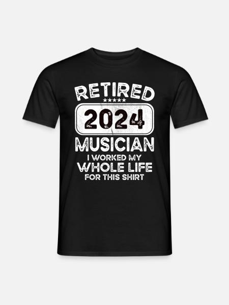 Retired Musician 2024 - Men's T-Shirt - black