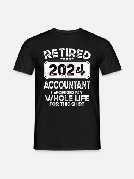 Comptable retraité 2024 - T-shirt homme - noir