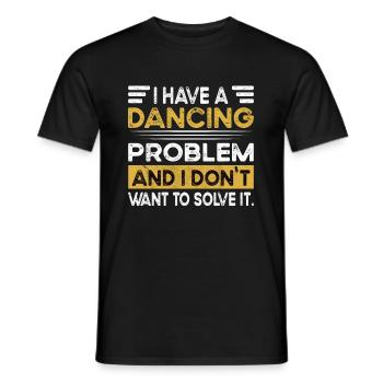 Dancing is my hobby - Men's T-Shirt - black - Front - AI Model Male 178 light (178cm)