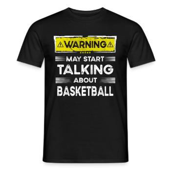 Talking about Basketball funny - Männer T-Shirt - Schwarz - Vorne - AI Model Male 178 light (178cm)