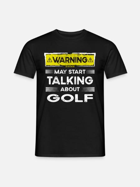 Talking about Golf funny - Men's T-Shirt - black