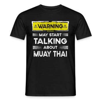 En parlant de Muay thai drôle - T-shirt homme - noir - Devant - AI Model Male 178 light (178cm)