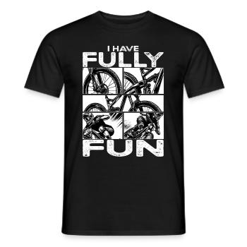 Mountainbike I have fully fun MTB - Männer T-Shirt - Schwarz - Vorne - AI Model Male 178 light (178cm)