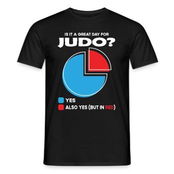 Est-ce un grand jour pour le judo ? - T-shirt homme - noir - Devant - AI Model Male 178 light (178cm)