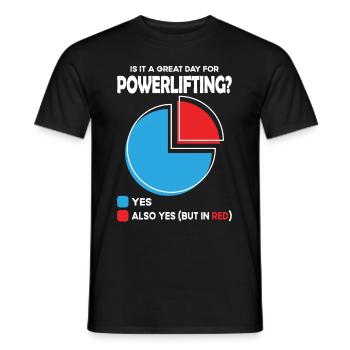 Est-ce un grand jour pour la dynamophilie ? - T-shirt homme - noir - Devant - AI Model Male 178 light (178cm)