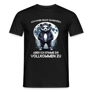 I hate people morning grouch in the office funny - Men's T-Shirt - black - Front - AI Model Male 178 light (178cm)