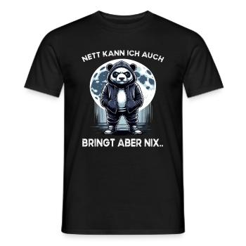 Ik haat mensen 's ochtends mopperen op kantoor grappig - Heren T-shirt - zwart - Voor - AI Model Male 178 light (178cm)