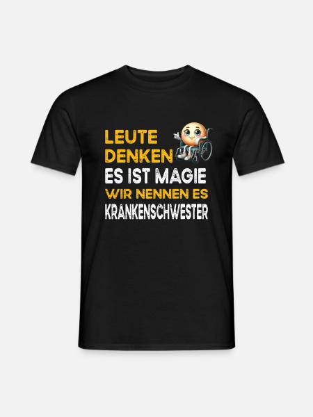 People Thinking Magic Nurse Nursing - Men's T-Shirt - black