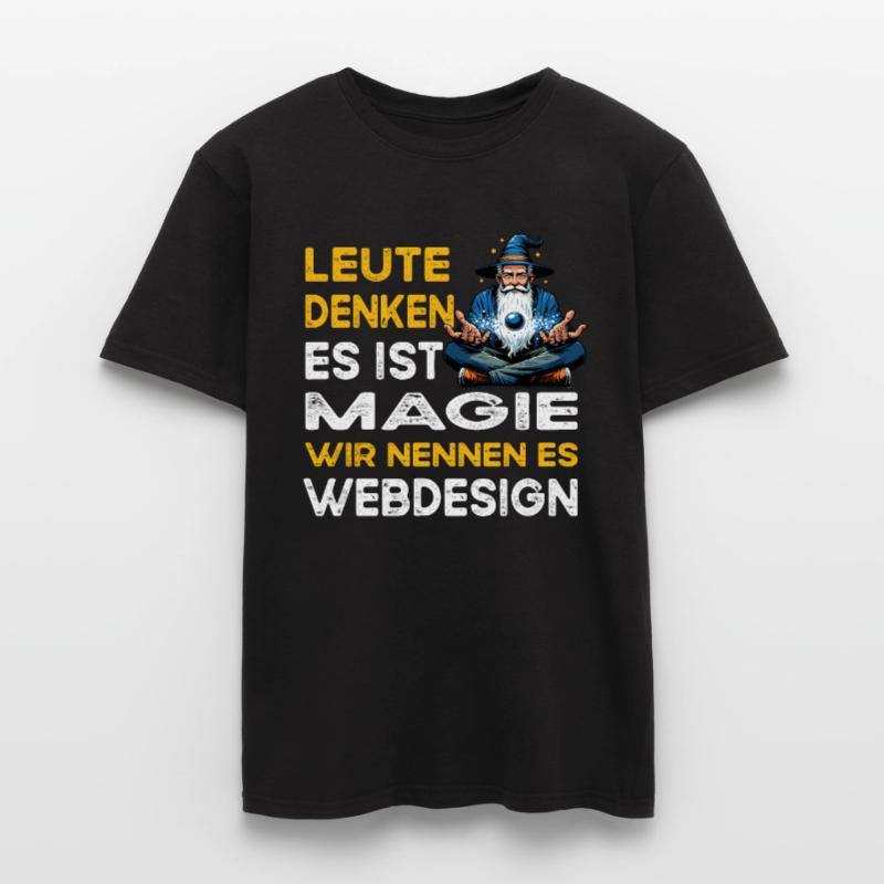 People Thinking Magic Web Design Web Designer Men's T-Shirt