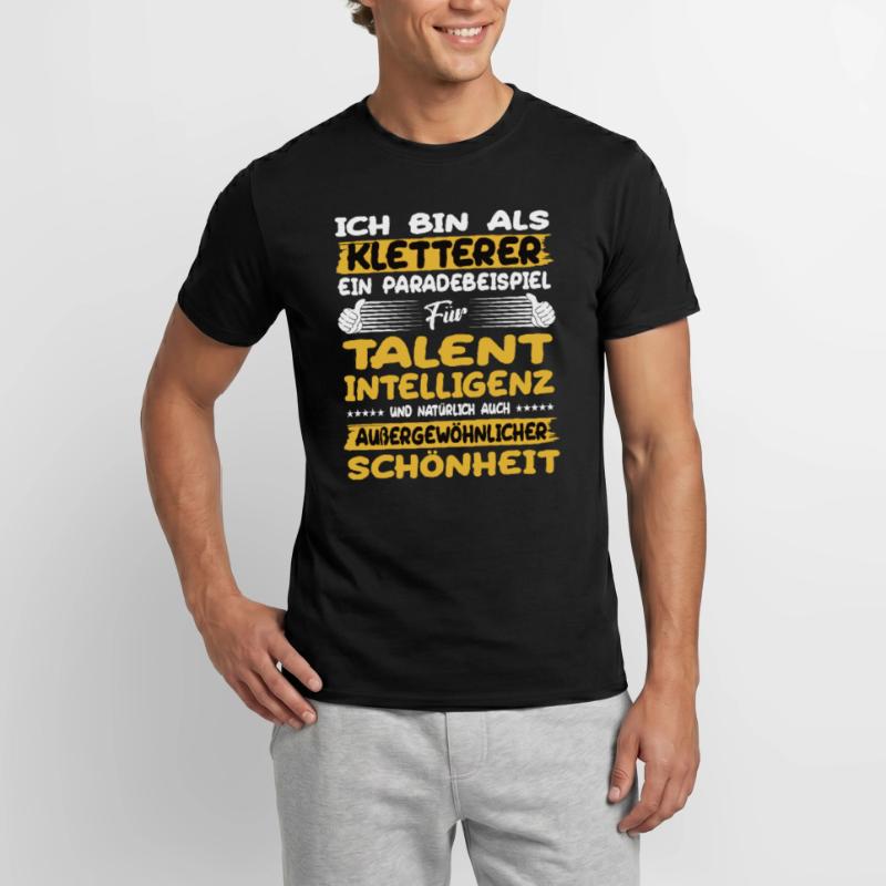 Kletterer ein Paradebeispiel Klettern Männer T-Shirt