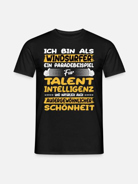Windsurfer ein Paradebeispiel Windsurfen - Männer T-Shirt - Schwarz