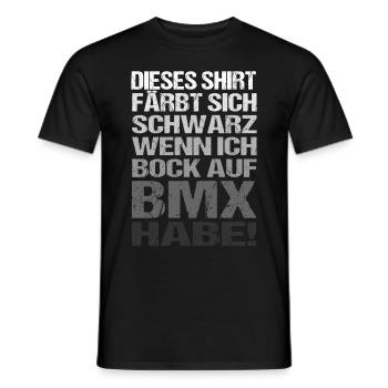 Färbt Sich Schwarz Wenn Ich Bock Auf BMX Habe - Männer T-Shirt - Schwarz - Vorne - AI Model Male 178 light (178cm)