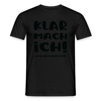 Sure, I'll do it! Just don't stop working in the office now - Men's T-Shirt - black - Front - AI Model Male 178 light (178cm)