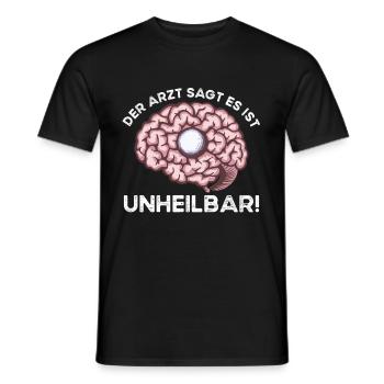 Der Arzt sagt es ist unheilbar - Golf - Männer T-Shirt - Schwarz - Vorne - AI Model Male 178 light (178cm)
