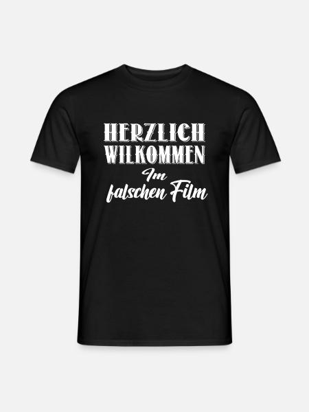 Welcome to the wrong movie - Men's T-Shirt - black
