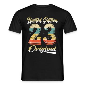 101 Jahre Geburtstag Jahrgang 1923 Limited Edition - Männer T-Shirt - Schwarz - Vorne - AI Model Male 178 light (178cm)