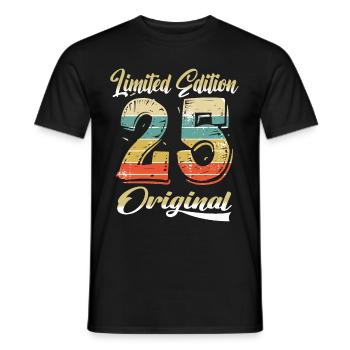 99 Years Birthday Vintage 1925 Limited Edition - Men's T-Shirt - black - Front - AI Model Male 178 light (178cm)