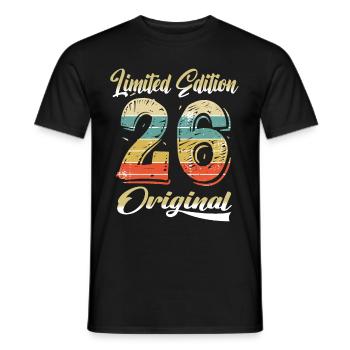 98 Years Birthday Vintage 1926 Limited Edition - Men's T-Shirt - black - Front - AI Model Male 178 light (178cm)